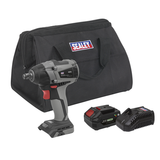 Premier SV20 Series 1/2"Sq Drive Brushless Cordless Impact Wrench Kit 20V 4Ah