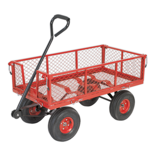 Platform Truck with Removable Sides & Pneumatic Tyres 200kg Capacity