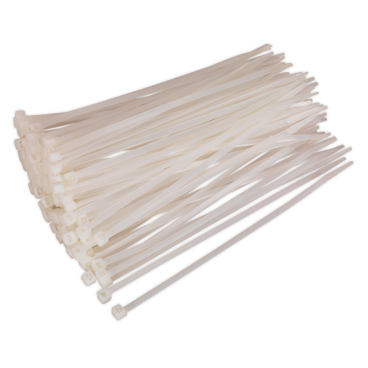Cable Tie 200 x 4.8mm, White - Pack of 100