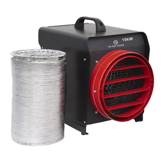 Industrial Fan Heater with Ducting 10kW