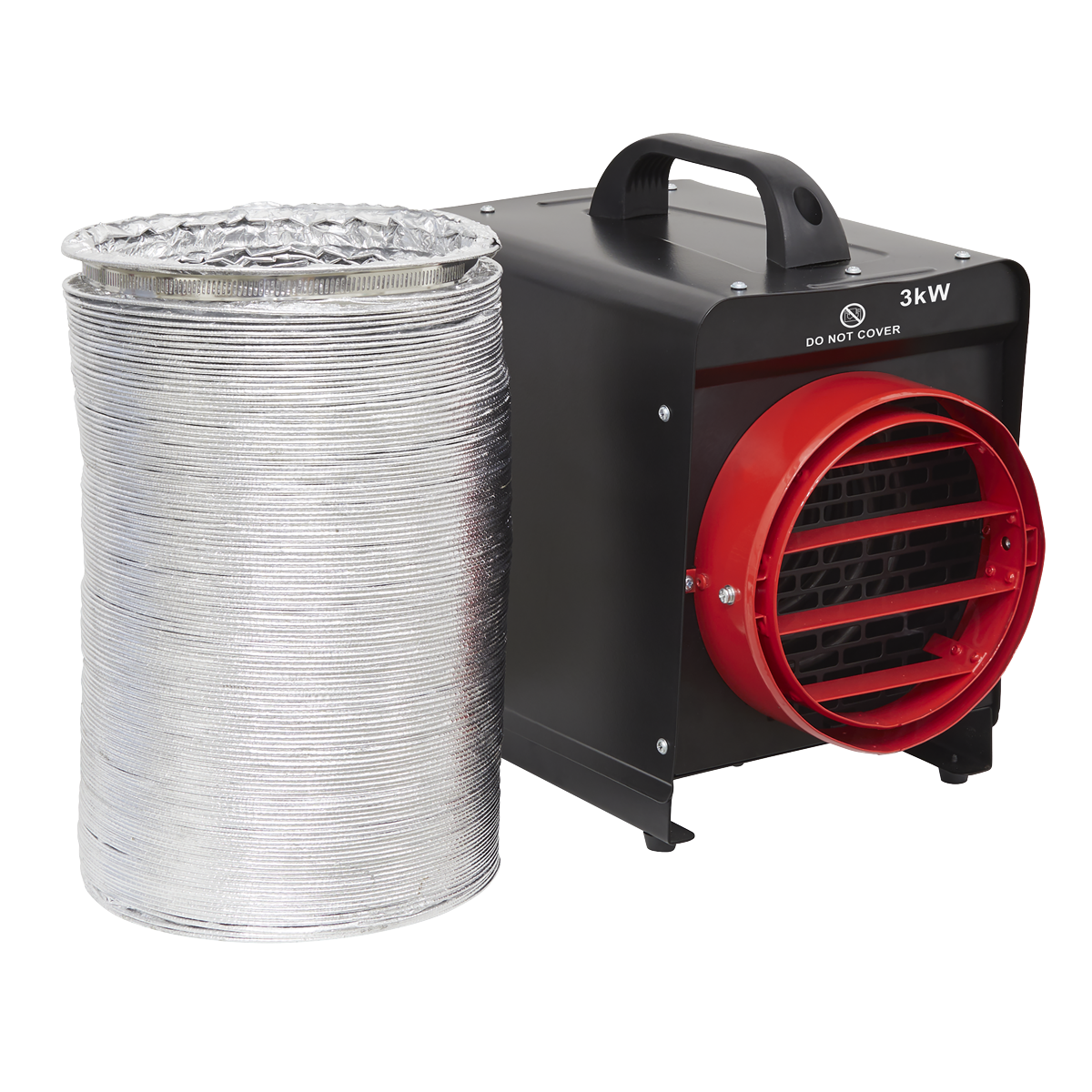 Industrial Fan Heater with Ducting 3kW
