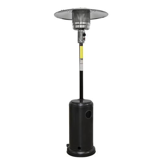 Dellonda Outdoor Garden Gas Patio Heater 13kW Commercial & Domestic Use, Black