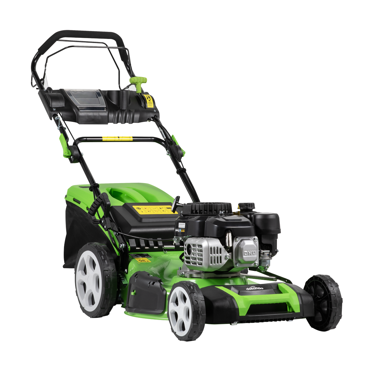 Dellonda Self-Propelled Petrol Lawnmower Grass Cutter with Height Adjustment & Grass Bag 170cc 20"/51cm 4-Stroke Engine
