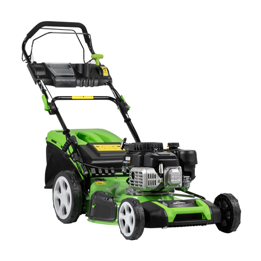 Dellonda Self-Propelled Petrol Lawnmower Grass Cutter with Height Adjustment & Grass Bag 170cc 20"/51cm 4-Stroke Engine