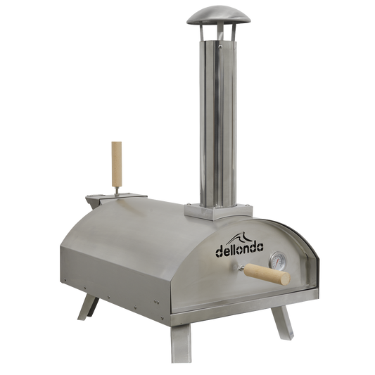 Dellonda Wood-Fired Pizza Oven 14" - Stainless Steel