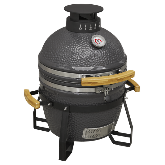 Dellonda Deluxe 16"(40cm) Ceramic Kamado Style BBQ