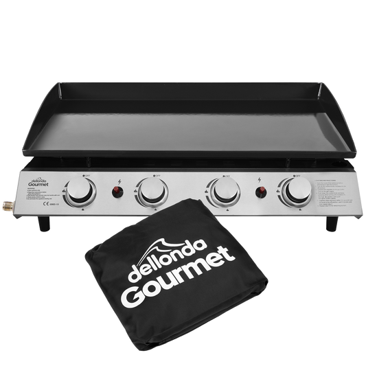 Dellonda 4 Burner Portable Gas Plancha & Cover
