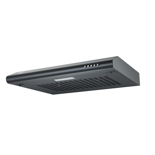 Baridi Visor Cooker Hood Extractor Fan 60cm - Black