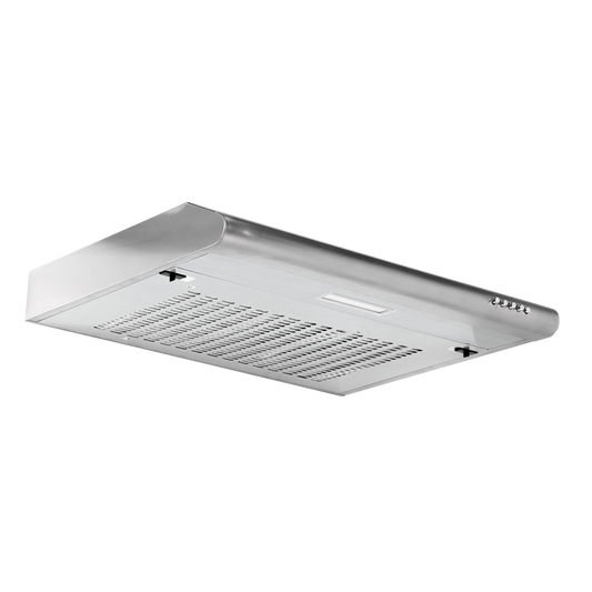 Baridi Visor Cooker Hood Extractor Fan 60cm - Stainless Steel