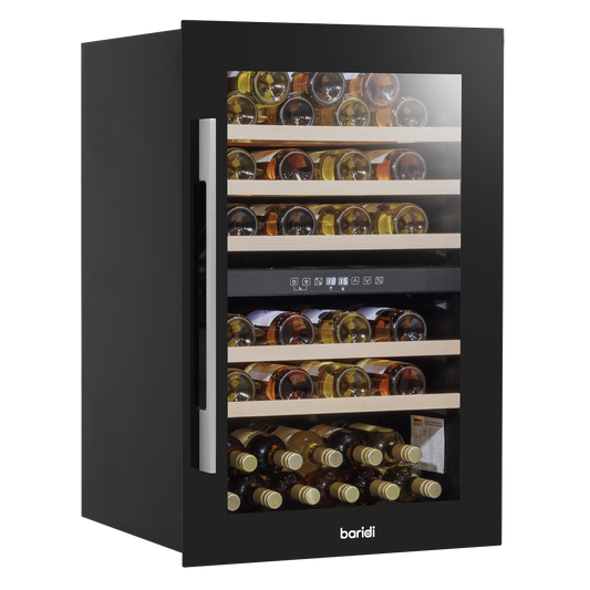 Baridi 57 Bottle Dual Zone Wine Fridge & Cooler 60cm