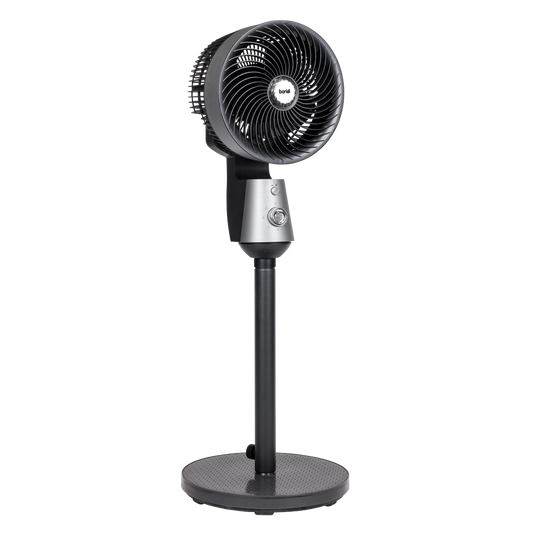 Baridi Pedestal Fan with Manual Control 10" - Grey