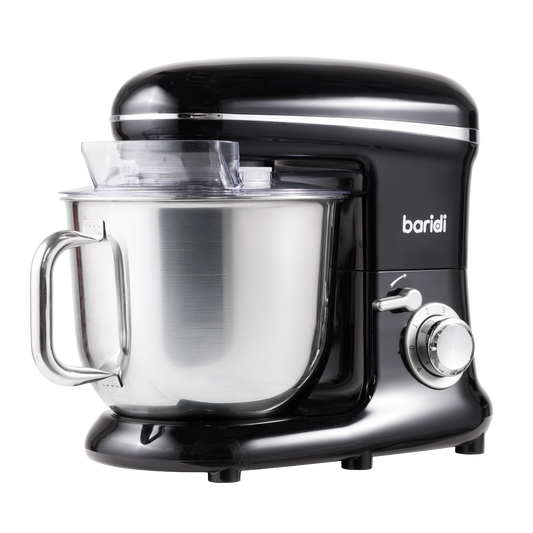 Baridi 1500W Stand Mixer with Accessories 6L - Black