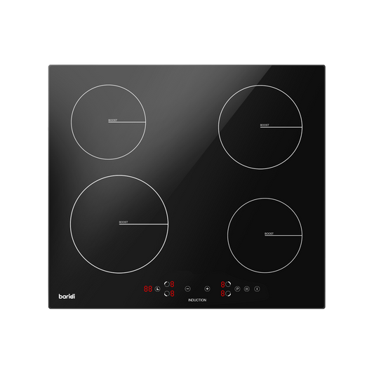Baridi Integrated Induction Hob with 4 Cooking Zones 60cm 2800W Output
