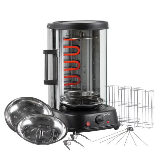 Baridi Vertical 360° Rotisserie Smokeless Grill 21L Capacity