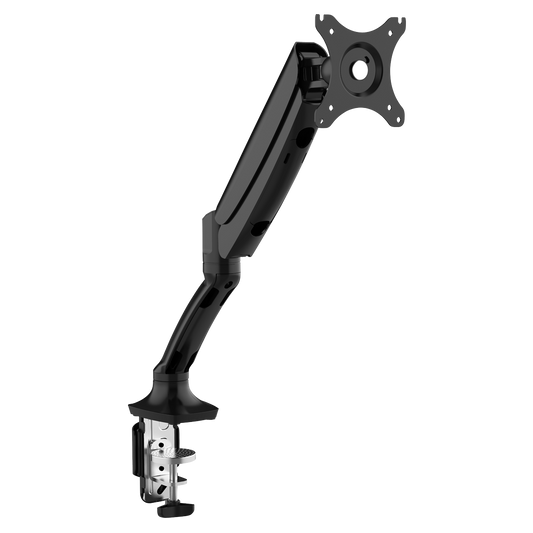 Dellonda Adjustable Single Monitor Arm with 360° Rotation - Black