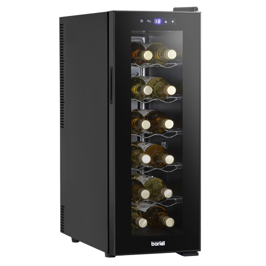 Baridi 12 Bottle Wine Fridge & Cooler - Black