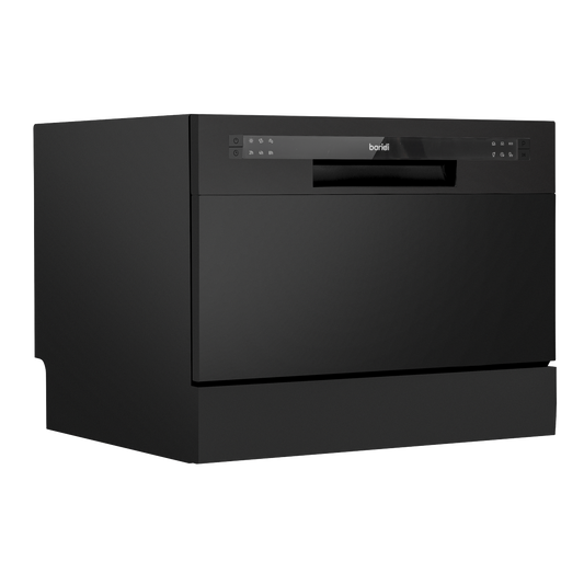 Baridi Tabletop Dishwasher 6 Place Settings 6.5L Capacity - Black