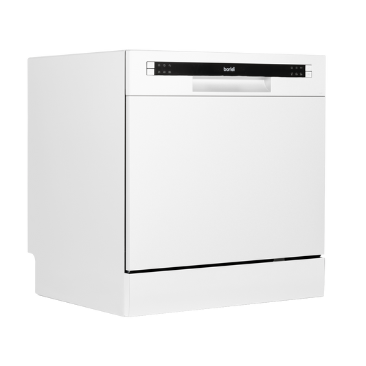 Baridi Tabletop Dishwasher 8 Place Settings 8L Capacity - White