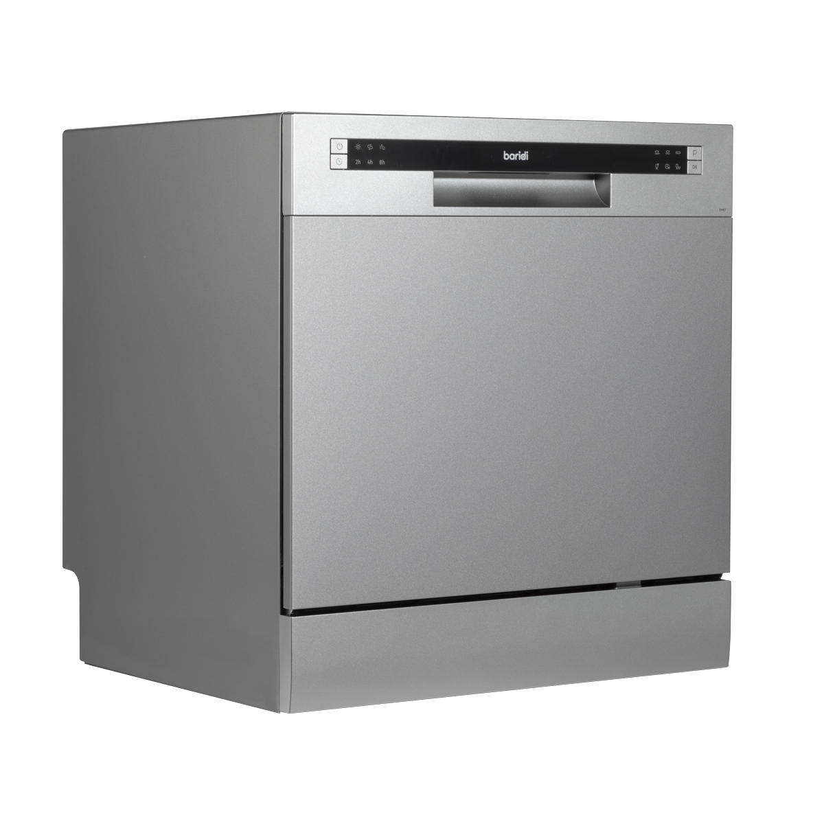 Baridi Tabletop Dishwasher 8 Place Settings 8L Capacity - Silver