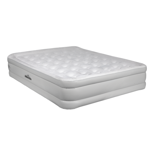 Dellonda Raised Air Bed with Removable Electric Pump & Storage Bag - Queen