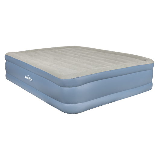 Dellonda Raised Air Bed with Built-in Electric Pump & Storage Bag - Queen