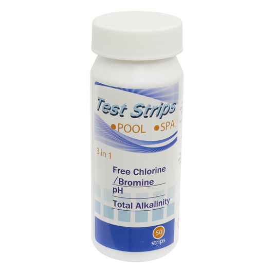 Dellonda 3-in-1 Chlorine, PH & Alkalinity Test Strips x50 Strips - Pack of 1