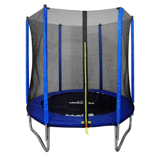 Dellonda Heavy-Duty Outdoor Trampoline with Safety Enclosure Net 6ft