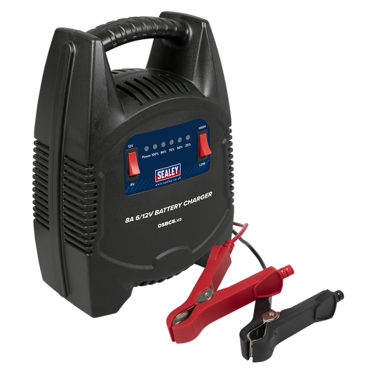 8A 6/12V Battery Charger 230V