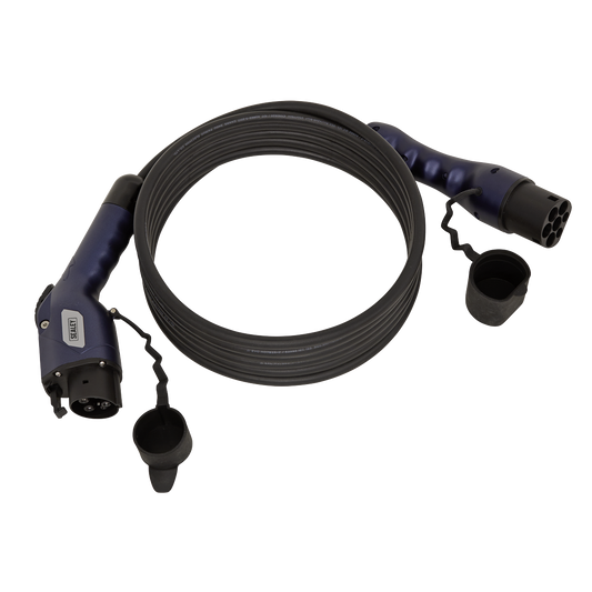 EV Charging Cable Type 1 to Type 2 16A (3.7KW) 5m