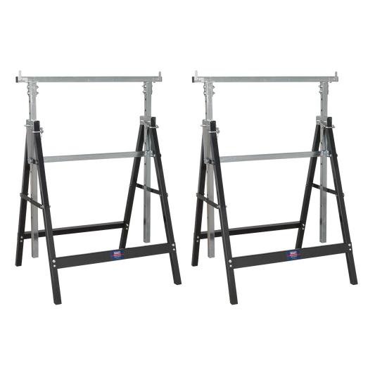 Fold Down Telescopic Trestle 200kg Capacity - Pair
