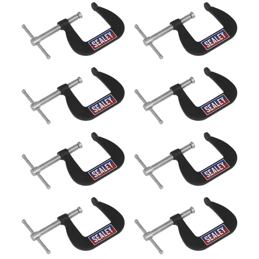 Junior C-Clamp Set 38 x 38mm 8pc