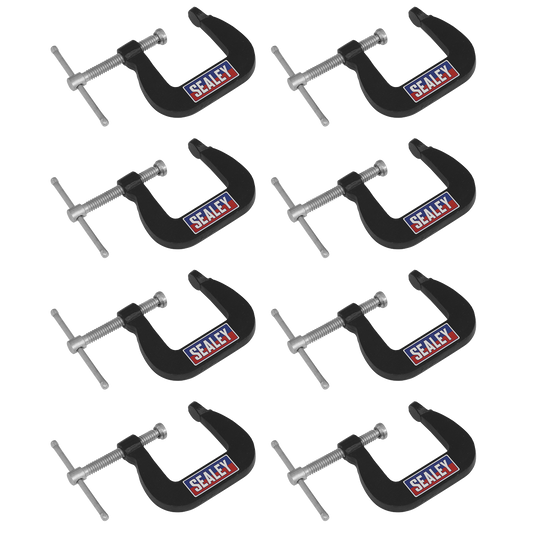 Junior C-Clamp Set 28 x 28mm 8pc