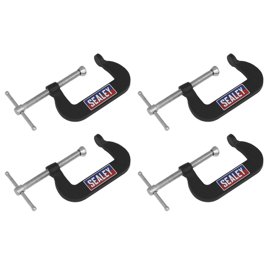 Junior C-Clamp Set 51 x 32mm 4pc