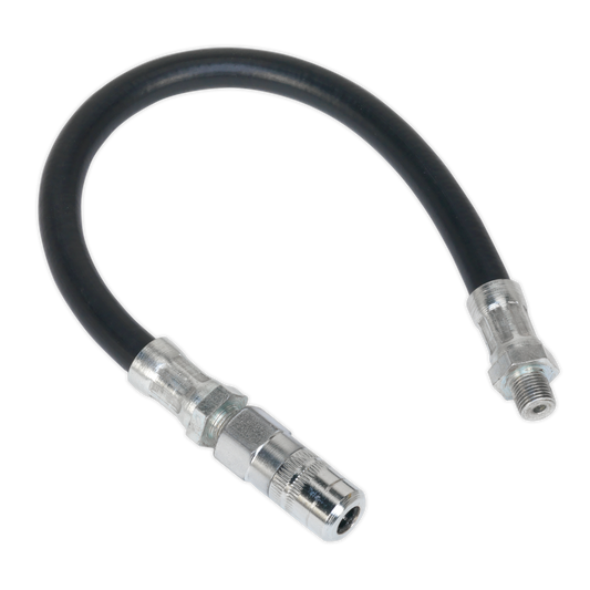 Flexible Rubber Grease Gun Delivery Hose with 4-Jaw Connector 300mm 1/8"BSP Gas