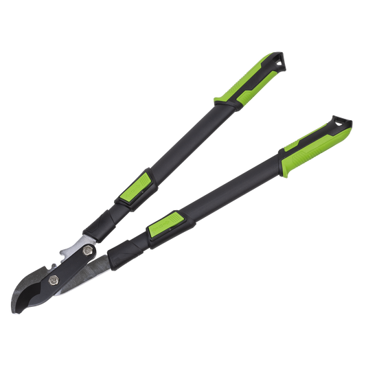 Telescopic Bypass Lopping Shears with Soft Grip Handle, Geared & Carbon Steel Blade