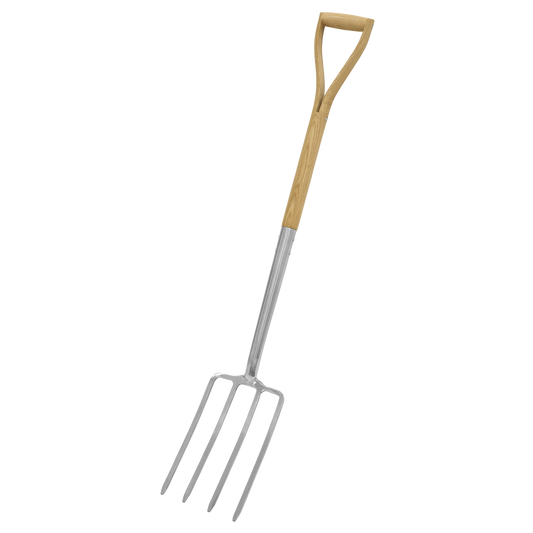 Premier Digging Fork with Ash Handle & Stainless Steel Tines