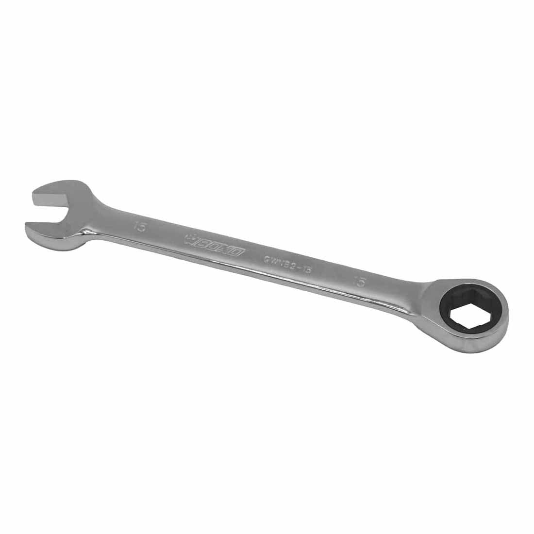 BOXO 72T Rounded Nut Ratcheting Spanners - Sizes 8mm to 19mm
