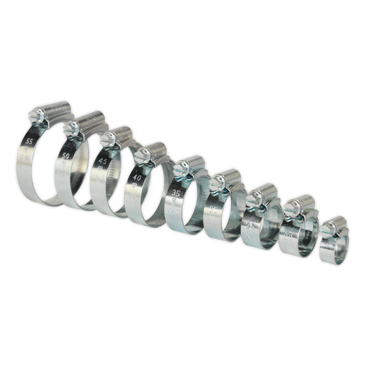 HI-GRIP® Zinc Plated Hose Clip Assortment 9.5-55mm 85pc