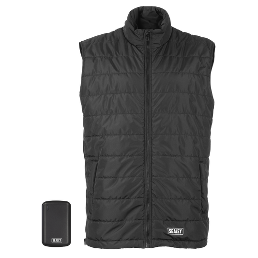 5V Heated Puffy Gilet with Power Bank 10Ah - 44" to 52" Chest