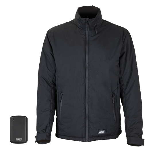 5V Heated Rain Jacket with Power Bank 10Ah - Medium