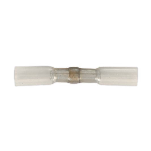Heat Shrink Butt Connector with Crimp & Solder, Clear - Pack of 25