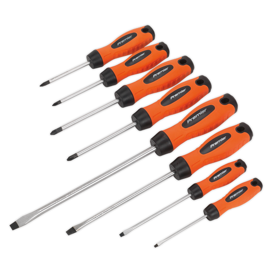 Premier Screwdriver Set 8pc - Hi-Vis Orange