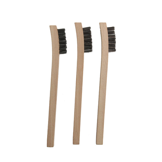 POWERHAND 3Pc Stainless Bristle Wire Brushes