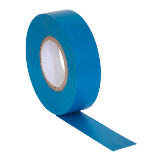 PVC Insulating Tape 19mm x 20m, Blue - Pack of 10
