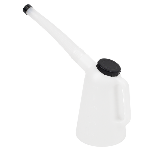 Oil Container with Lid & Flexible Spout 1L