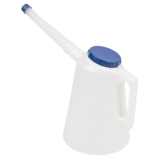 Oil Container with Blue Lid & Flexible Spout 3L