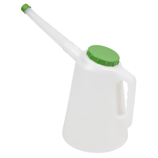 Oil Container with Green Lid & Flexible Spout 3L