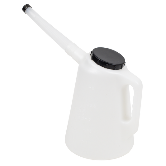 Oil Container with Black Lid & Flexible Spout 3L