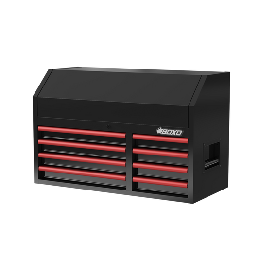 BOXO 41" 8 Drawer Top Box with Drawer Trim Pack - Black Body with Coloured Trim Pack