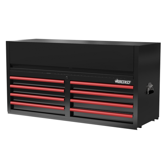 BOXO 53" 8 Drawer Top Box with Drawer Trim Pack - Black Body with Trim Colour Options